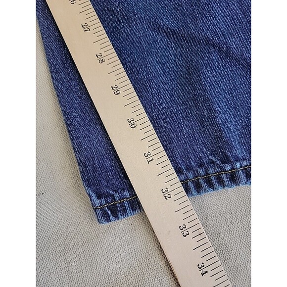 American Eagle Outfitters Jeans Mens 39x32 Baggy Straight High Rise Distressed - Picture 3 of 16